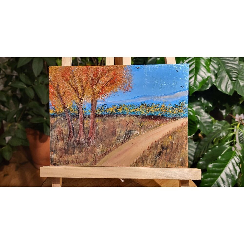 WINT1- Winter Nature Loving with Mountains  Signed By "CANNOOVA"